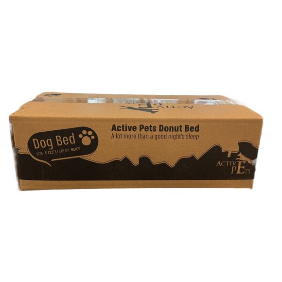Active Pets Donut Dog Bed – Small (23") – Beige – Brand New in Box - Sealed - Picture 4 of 6